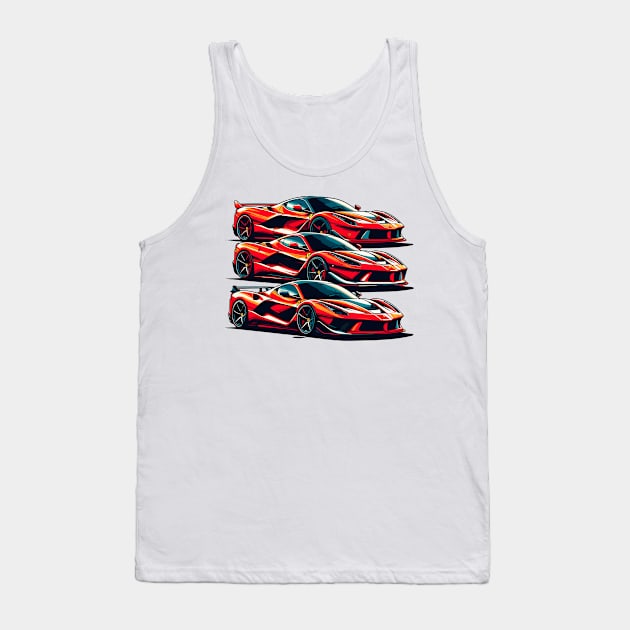 Ferrari F8 Tank Top by Vehicles-Art